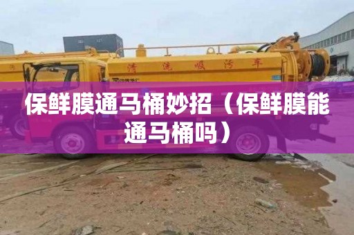 保鲜膜通马桶妙招（保鲜膜能通马桶吗）