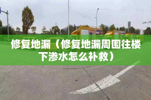 修复地漏（修复地漏周围往楼下渗水怎么补救）