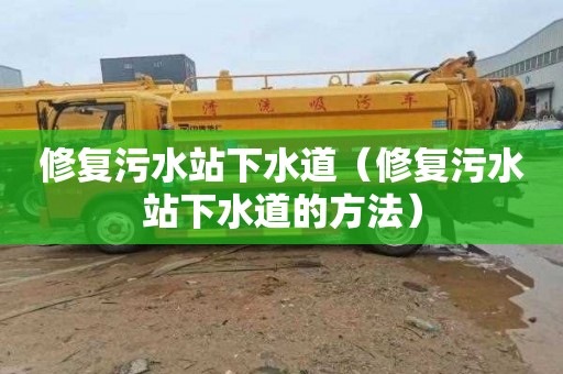 修复污水站下水道（修复污水站下水道的方法）