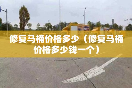 修复马桶价格多少（修复马桶价格多少钱一个）