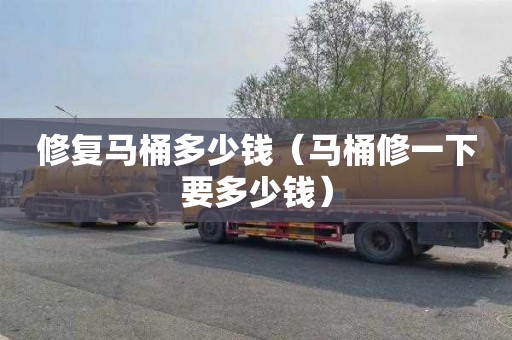 修复马桶多少钱（马桶修一下要多少钱）