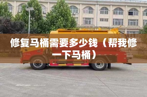 修复马桶需要多少钱（帮我修一下马桶）