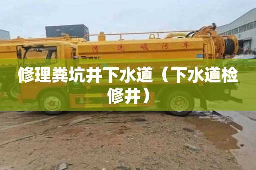 修理粪坑井下水道（下水道检修井）