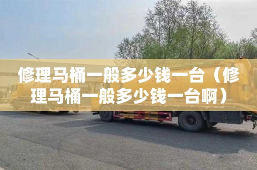 修理马桶一般多少钱一台（修理马桶一般多少钱一台啊）