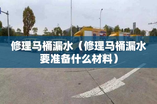 修理马桶漏水（修理马桶漏水要准备什么材料）