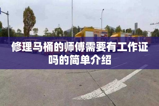 修理马桶的师傅需要有工作证吗的简单介绍