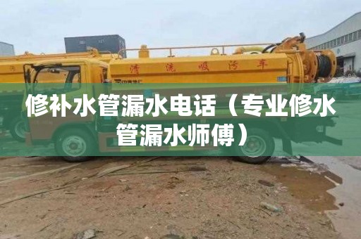 修补水管漏水电话（专业修水管漏水师傅）