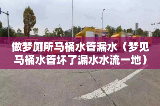 做梦厕所马桶水管漏水（梦见马桶水管坏了漏水水流一地）