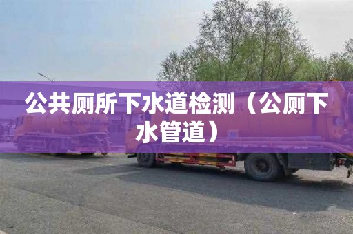 公共厕所下水道检测（公厕下水管道）