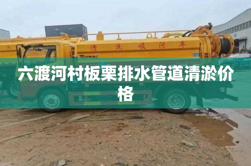 六渡河村板栗排水管道清淤价格