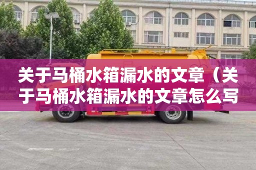 关于马桶水箱漏水的文章（关于马桶水箱漏水的文章怎么写）