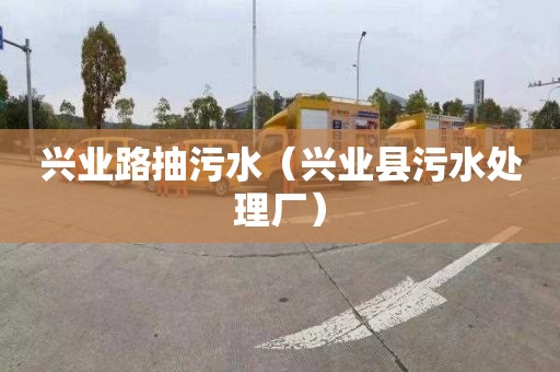 兴业路抽污水（兴业县污水处理厂）
