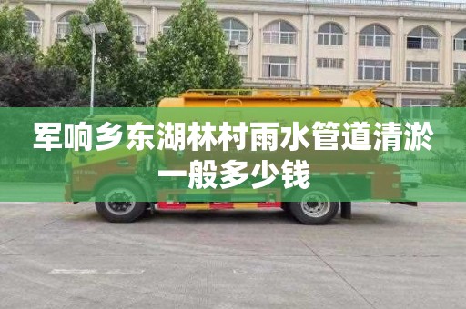 军响乡东湖林村雨水管道清淤一般多少钱