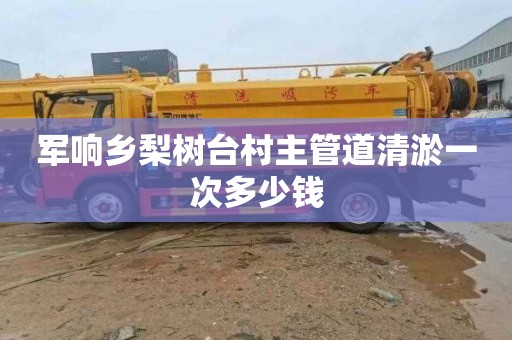军响乡梨树台村主管道清淤一次多少钱
