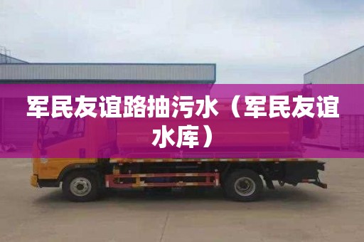 军民友谊路抽污水（军民友谊水库）