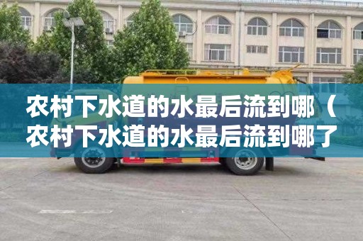 农村下水道的水最后流到哪（农村下水道的水最后流到哪了）