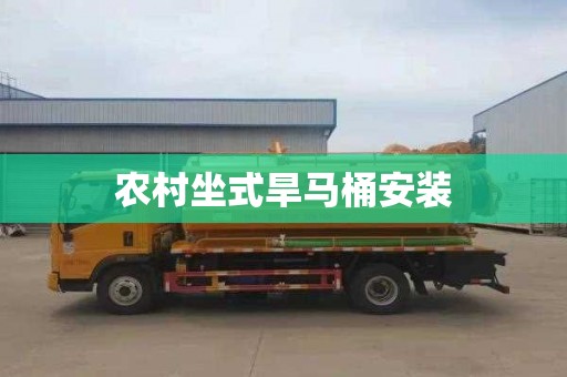 农村坐式旱马桶安装