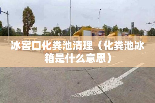 冰窖口化粪池清理（化粪池冰箱是什么意思）