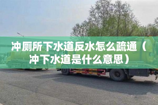冲厕所下水道反水怎么疏通（冲下水道是什么意思）