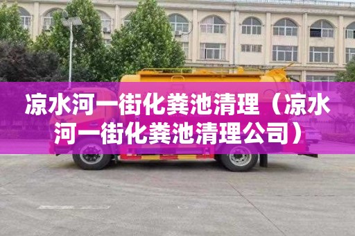 凉水河一街化粪池清理（凉水河一街化粪池清理公司）