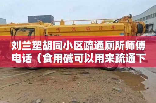 刘兰塑胡同小区疏通厕所师傅电话（食用碱可以用来疏通下水道吗）