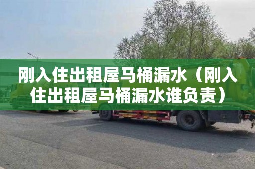刚入住出租屋马桶漏水（刚入住出租屋马桶漏水谁负责）
