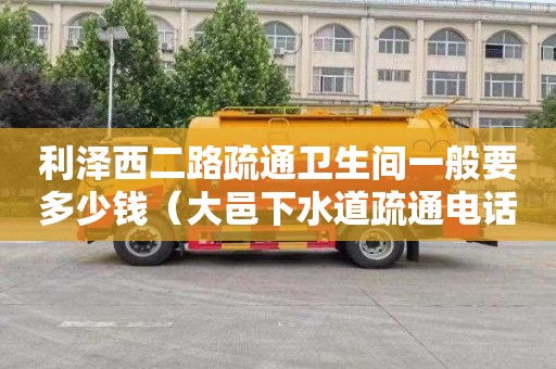 利泽西二路疏通卫生间一般要多少钱（大邑下水道疏通电话）