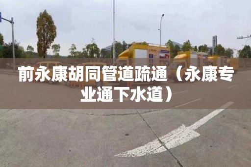 前永康胡同管道疏通（永康专业通下水道）