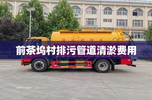 前茶坞村排污管道清淤费用