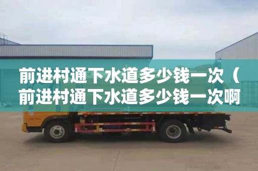 前进村通下水道多少钱一次（前进村通下水道多少钱一次啊）