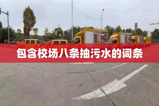 包含校场八条抽污水的词条