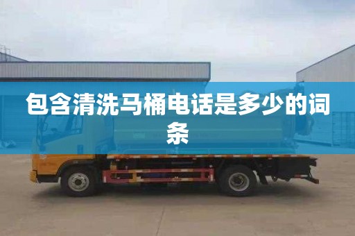 包含清洗马桶电话是多少的词条