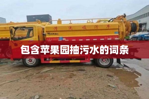 包含苹果园抽污水的词条