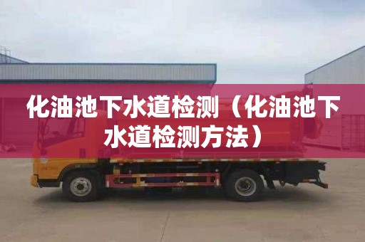 化油池下水道检测（化油池下水道检测方法）