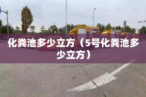 化粪池多少立方（5号化粪池多少立方）