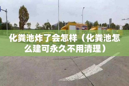 化粪池炸了会怎样（化粪池怎么建可永久不用清理）