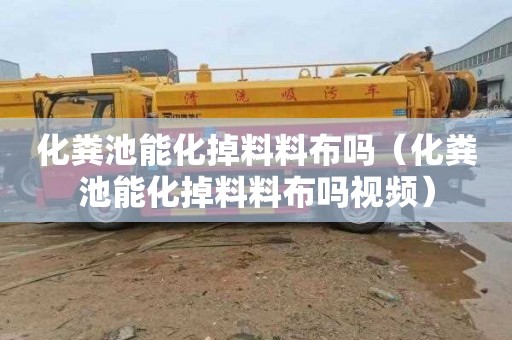 化粪池能化掉料料布吗（化粪池能化掉料料布吗视频）