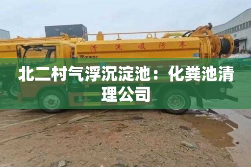 北二村气浮沉淀池：化粪池清理公司