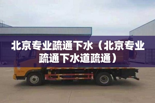 北京专业疏通下水（北京专业疏通下水道疏通）