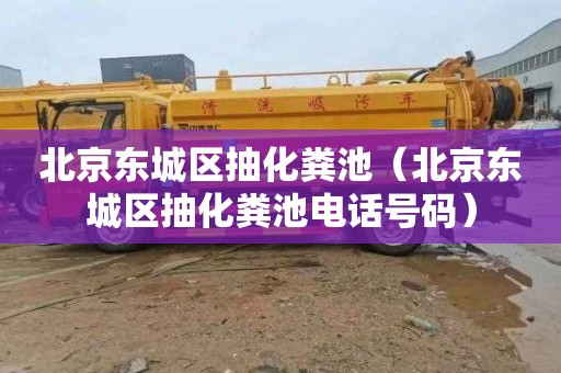 北京东城区抽化粪池（北京东城区抽化粪池电话号码）