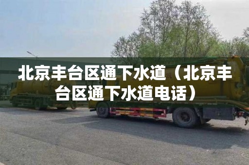 北京丰台区通下水道（北京丰台区通下水道电话）