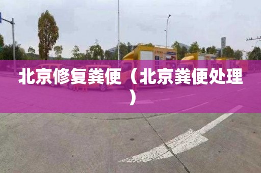 北京修复粪便（北京粪便处理）