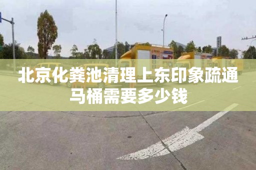 北京化粪池清理上东印象疏通马桶需要多少钱