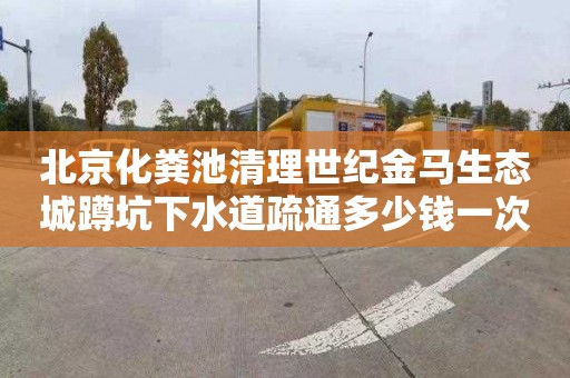 北京化粪池清理世纪金马生态城蹲坑下水道疏通多少钱一次
