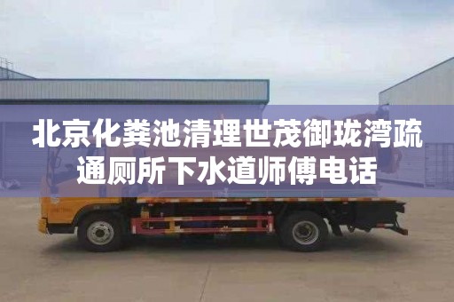 北京化粪池清理世茂御珑湾疏通厕所下水道师傅电话
