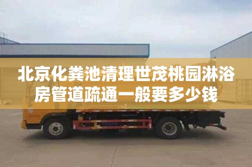 北京化粪池清理世茂桃园淋浴房管道疏通一般要多少钱