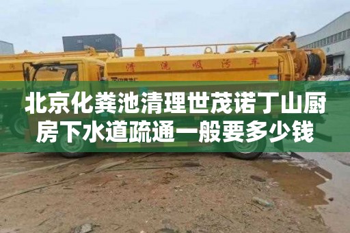 北京化粪池清理世茂诺丁山厨房下水道疏通一般要多少钱