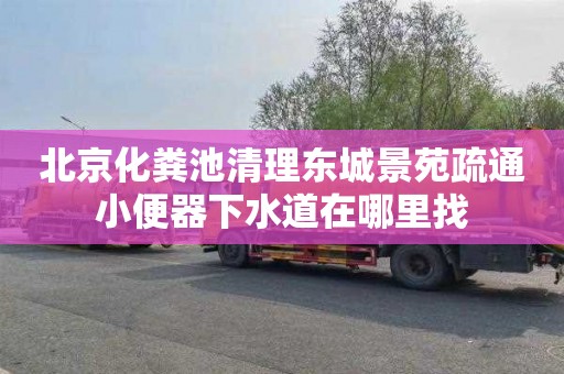 北京化粪池清理东城景苑疏通小便器下水道在哪里找