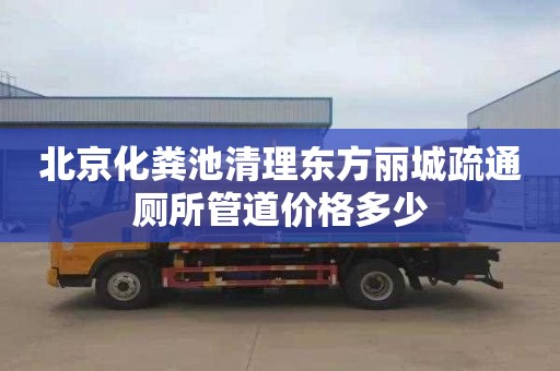 北京化粪池清理东方丽城疏通厕所管道价格多少