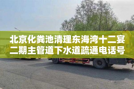 北京化粪池清理东海湾十二宴二期主管道下水道疏通电话号码